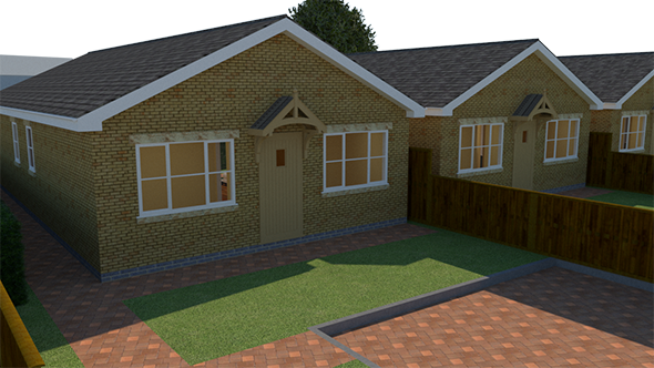 front view bungalow