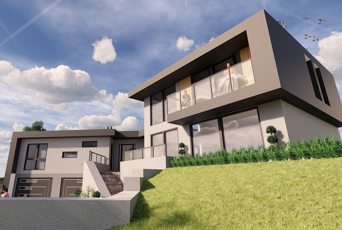 Contemporary New House, Turnditch View 2
